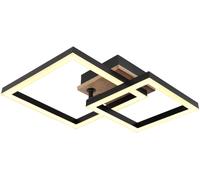 Globo Lighting Bard lámpara de techo 1x15 W negro-madera 672840-15