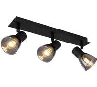 Globo Lighting Claude lámpara de techo 3x40 W negro-ahumado 54307-3