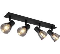 Globo Lighting Claude lámpara de techo 4x40 W negro-ahumado 54307-4