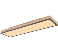 Globo Lighting Doro lámpara de techo 1x24 W blanco-madera-grafito 416080WD4
