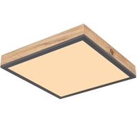 Globo Lighting Doro plafón 1x12 W blanco-madera-grafito 416080WD1