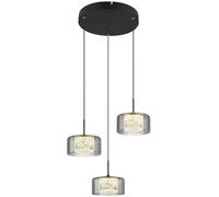 Globo Lighting Fogsy lámpara colgante 3x24 W negro 15634-3