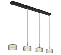 Globo Lighting Fogsy lámpara colgante 4x32 W negro 15634-4