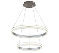 Globo Lighting Francine lámpara colgante 2x60 W gris/gris ceniza-plata 67377-60H