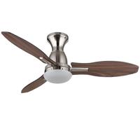 Globo Lighting Gale lámpara de techo con ventilador 1x22 W blanco-madera-níquel 03671N