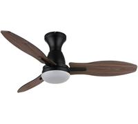 Globo Lighting Gale lámpara de techo con ventilador 1x22 W blanco-negro-madera 03671B