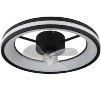 Globo Lighting Gatian lámpara de techo con ventilador 1x30 W negro 03651