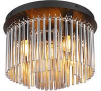 Globo Plafón Gorley con colgante de cristal Ø 32 cm