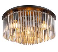 Globo Lighting Gorley lámpara de techo 5x60 W negro-cromo-ahumado 15698D1