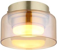 Globo Lighting Higgins lámpara de techo 1x6 W oro-ámbar 16055DG