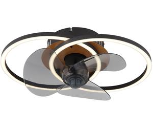 Globo Lighting Karen lámpara de techo 1x24 W negro-marrón 03661