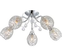 Globo Lighting Kordula lámpara colgante 5x40 W cromo 56689-5
