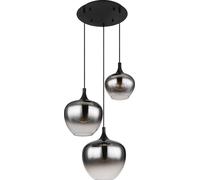 Globo Lighting Maxy lámpara colgante 3x40 W negro-humado 15548-3H