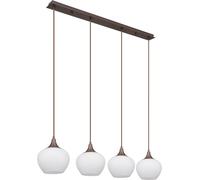 Globo Lighting Maxy lámpara colgante 4x40 W blanco-café 15548-4HC