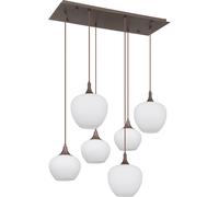 Globo Lighting Maxy lámpara colgante 6x40 W blanco-café 15548-6HC