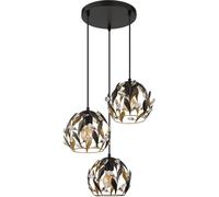 Globo Lighting Mika lámpara colgante 3x40 W negro 15759-3HR