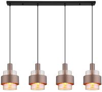 Globo Lighting Milley lámpara colgante 4x60 W ámbar 15560-4HA