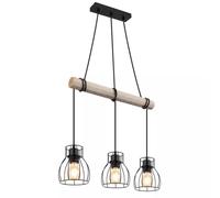 Globo Lighting Mina lámpara colgante 3x40 W negro 15326-3H