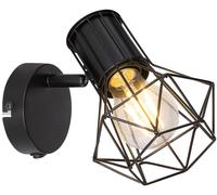 Globo Lighting Priska lámpara de pared 1x40 W negro 54017-1