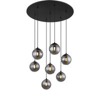 Globo Lighting Riha lámpara colgante 6x3.5 W negro-humado 56133-7H