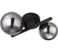 Globo Lighting Riha lámpara de pared 2x3.5 W negro-ahumado 56133-2W