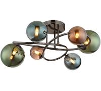 Globo Lighting Riha lámpara de techo 6x3.5 W verde-ahumado-azul-gris 56142-6D