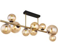 Globo Lighting Riha lámpara de techo x3.5 W negro-oro-ámbar 56135-9D