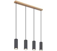 Globo Lighting Robby lámpara colgante 4x35 W madera-grafito 57911-4HG