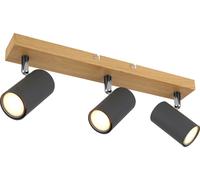 Globo Lighting Robby lámpara de techo 3x35 W madera-grafito 57911-3G