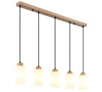 Globo Lighting Rowena lámpara colgante 5x60 W blanco-marrón 15977-5H