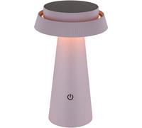 Globo Lámpara de mesa LED solar 36624, rosa, batería recargable, CCT, IP54, atenuable