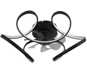 Globo Lighting Travo lámpara de techo con ventilador 1x30 W negro 03638