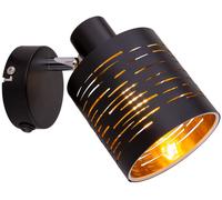 Globo Lighting Tunno lámpara de pared 1x15 W negro-oro 15342-1