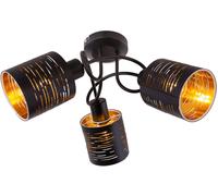 Globo Lighting Tunno lámpara de techo 3x15 W negro-oro 15342-3D