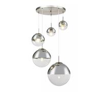 Globo Lighting Varus lámpara colgante 5x25 W transparente 15851-5