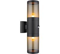 Globo Lighting Xeloo lámpara de pared para exteriores 2x60 W negro-ahumado 32014-2BSS