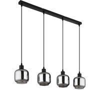 Globo Lighting Xia lámpara colgante 4x25 W negro 15754-4H