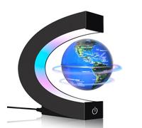 Globo Magn·ético Flotante con Luces LED, Gadgets geniales Globo en forma de C para Decoración de Escritorio de Oficina, Impresionante Regalo para Hombres, Mujeres, Padres, Maridos