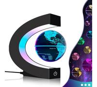 Globo Magnético Flotante con Luces LED Multicolor, Gadgets geniales Globo en forma de C para Decoración de Escritorio de Oficina, Impresionante Regalo para Hombres,Padres,Maridos