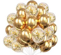 Globo metálico,Globos de oro, globos de oro metálicos Pearl Gold Látex Globos,30PCS Globos de Látex 12 Pulgadas, Utilizados Para Cumpleaños, Bodas, Decoraciones De Bodas, Decoraciones Para Fiestas