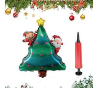 Globo Navideño - Decoración Del Árbol De Navidad Con Reno Y Santa | Globo Inflable de Pie para Fiestas - Para Fiestas, Cumpleaños, Año Nuevo, Invierno Y Celebraciones De Vacaciones