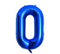 Globo número 0 azul marino de 40 pulgadas