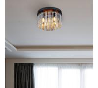 Globo Plafón Gorley con colgante de cristal Ø 32 cm