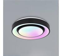 Globo Plafón LED Sully RGBW control remoto negro EC:EPREL:838859