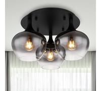Globo Lighting Maxy lámpara de techo 3x40 W negro-ahumado 15548-3D