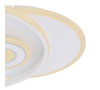 Globo Roderick Plafón LED, blanco, longitud 54 cm, acrílico, CCT