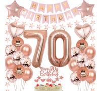 Globo Rosa Oro 70 cumpleaños mujer,Globo 70 cumpleaños Rosa Oro,Decoración cumpleaños 70 año Rosa Oro,Decoración mujer 70 cumpleaños,Globos fiesta 70 Rosa Oro,Rosa Oro 70 Decoracion Cumpleaños
