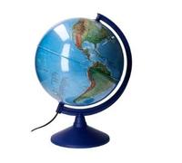 Globo terraqueo liderpapel con luz fisico y politico escribible diametro 30 cm
