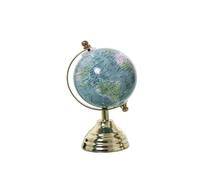 Globo terraqueo de metal en color azul 14.5x8.5x8.5 cm