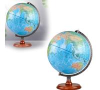 Globo terráqueo en relieve 3D, regalo de iluminación for niños, bilingüe en chino e inglés for la escuela, el hogar y la oficina, versión de enseñanza estándar de alta definición.